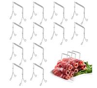 IETWATE Lot de 12 pinces à roulade, en acier inoxydable, réutilisables, comme alternative parfaite aux aiguilles à roulade, pinces à rouleaux de chou pour cuisiner, griller