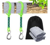 IETWATE Lot de 2 crochets de fixation pour balançoire, 60 cm, corde à bascule, avec crochets, arbre de fixation pour hamac avec 2 coussins de protection pour arbre, peut supporter jusqu'à 200 kg pour