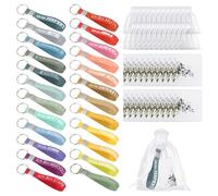 IETWATE Lot de 24 porte-clés de motivation : en silicone, cadeaux de remerciement, petits porte-clés avec inscription inspirante, pour l'école, les enseignants, les infirmières, les bénévoles