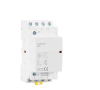 IEUMJNAT Contacteur modulaire HCH8-25 4P 16A 20A 25A 4NO 4NC ou 2NO2NC 24V 110V 220V Contacteur Domestique Automatique Type Rail DIN 1 pièce(4P 25A 4NO DC24V)