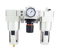 IEUMJNAT Unité pneumatique FRL Filtre à air régulateur de Pression lubrificateur AC5000-06/10 3/4 1 Pouce Traitement de l'air de vidange Manuelle Automatique(AC5000-06D)