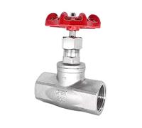 IEUMJNAT Vanne d'arrêt filetée en Acier Inoxydable 304, Filetage Interne, vanne de Compteur d'eau à Vapeur Haute température DN 15/20 / 25/32 40/50 1 pièces(DN40)