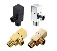 IEUMJNAT Vanne de Remplissage G1/2quot; Adaptateur en Laiton, Accessoires Salle Bain et Douche, inverseur d'eau 3 Voies Noir/Argent/Or 1 pièces(Gold)