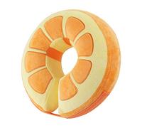 IEUUMLER Collerette Souple Chien Gonflable, Protection Réglable Collier de Favoriser la Récupération pour Chien Chats Anti Lechage & Morsure EU004 (Orange, XL)