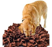 IEUUMLER Tapis de Fouille Chien Snuffle Mat Tapis éducateurs pour Chiens Dog Puzzle Toys IE075 (45x45cm, Brown)