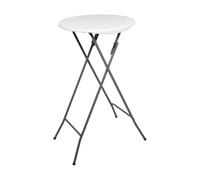 IEV RONDY IMPORT EXPORT DU VELAY Mange Debout Pliant - Hauteur 110cm - Table Haute Pliable Diamètre 60cm - Structure Acier laquée