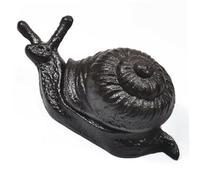 Iewroyt Clé extérieur Hider Caste en Fonte Hiders à l'extérieur de la météo Faux-Escargot Hider Outdoor Decorative Portez en Papier des Anneaux intérieurs 6.3 * 3, 1 * 2, 7 Pouces