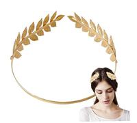 Iewroyt Goddess Crown, Gold Leaf Leaf Metal Metal Déesse Crown Exquis Elegant Elegant Bridal Wedding Ciches pour Femmes, Casque
