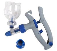 Iewroyt Gun de chèvre de seringue injecteur Automatique, Pistolet à seringue bétail 5 ML avec Insertion Bouteille continu réglable