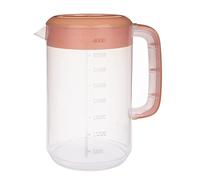 Iewroyt Jug Plastique Carafe 4L Grand Pichet de Boisson Claire pour Les Boissons d'été Faire