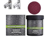IEY Polishing Compound,Ultracut Polishing Compound For Wood,Surface Restoration Polish With Pad,Multi-Purpose Surface Repair And Polishing Agent,Surface Restoration Polish For Marble,Waterless Wash，1