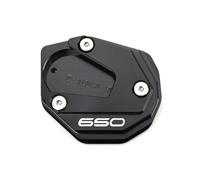 IEZTBWGI Compatible avec Les Accessoires de Moto CNC Z650 N650 Z 650 RS 2017-2022 2023 2024 2025, Plaque élargie, béquille latérale, Pied