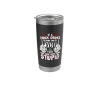 If A Truck Driver Is Doing This To You Funny Trucker Dad Gobelet isotherme en acier inoxydable double paroi