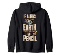 If Aliens Can Find Earth You Can Find Pencil Back to School Sweat à Capuche