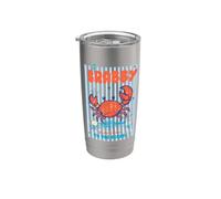 If Crabby Please Return Me To The Beach Humour côtier drôle Gobelet isotherme en acier inoxydable double paroi