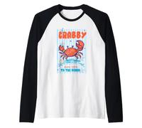 If Crabby Please Return Me to The Beach Humour côtier drôle Manche Raglan