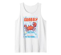 If Crabby Please Return to The Beach Crab Humour Ocean Citation Débardeur