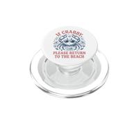 If Crabby Please Return to The Beach PopSockets PopGrip pour MagSafe
