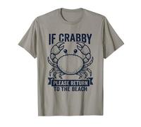 If Crabby Return to Beach Funny Crabe Summer Vacation Ocean T-Shirt