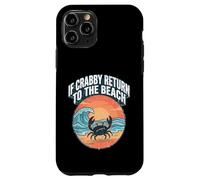 If Crabby Return to The Beach Vintage Crab Coque pour iPhone 11 Pro