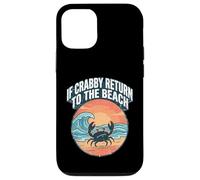 If Crabby Return to The Beach Vintage Crab Coque pour iPhone 12/12 Pro
