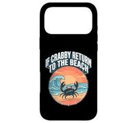 If Crabby Return to The Beach Vintage Crab Coque pour iPhone 17 Pro Max