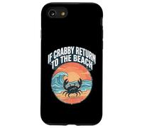 If Crabby Return to The Beach Vintage Crab Coque pour iPhone SE (2020) / 7/8