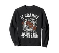 If Cranky Return Me to The Barn Graphique de Cheval Amusant Sweatshirt