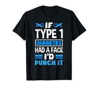 If Diabetes Had Face Punch It Type 1 Sensibilisation au diabète T-Shirt