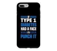 If Diabetes Had Face Punch It Type 1 Sensibilisation au diabète T1D Coque pour iPhone 7 Plus/8 Plus