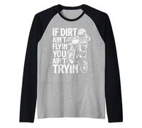 If Dirt Ain't Flying Dirt Biking Motocross Bike Garçon Homme Manche Raglan