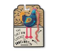 IF Early Bird Attrape The Bookworm Marque-page en simili cuir pour marquer votre page Pour les amateurs de livres et les amateurs d'oiseaux - Poulet