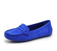 IF Fashion Chaussures Mocassins Slip On Loafers Souples Femme avec Strass et Pierres Daim Velours FT245, 37 EU