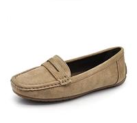 IF Fashion Chaussures Mocassins Slip On Loafers Souples Femme avec Strass et Pierres Daim Velours FT245, 38 EU