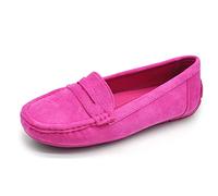 IF Fashion Chaussures Mocassins Slip On Loafers Souples pour Femme avec Strass et Pierres Daim Velouté FT245, 36 EU