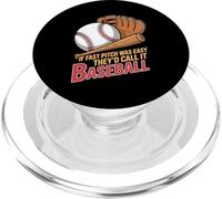 If Fast Pitch Was Easy They'd Call It Baseball - PopSockets PopGrip pour MagSafe