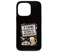 If Found Passed Out Return to Biergarten Oktoberfest Beer Coque pour iPhone 13 Pro