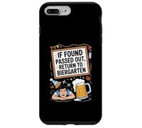 If Found Passed Out Return to Biergarten Oktoberfest Beer Coque pour iPhone 7 Plus/8 Plus