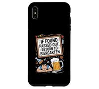 If Found Passed Out Return to Biergarten Oktoberfest Beer Coque pour iPhone XS Max