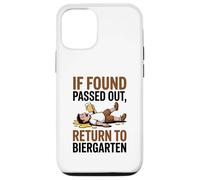 If Found Passed Out Return to Biergarten Oktoberfest Drunk Coque pour iPhone 12/12 Pro