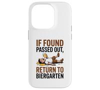 If Found Passed Out Return to Biergarten Oktoberfest Drunk Coque pour iPhone 14 Pro