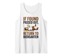 If Found Passed Out Return to Biergarten Oktoberfest Drunk Débardeur
