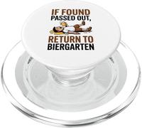 If Found Passed Out Return to Biergarten Oktoberfest Drunk PopSockets PopGrip pour MagSafe