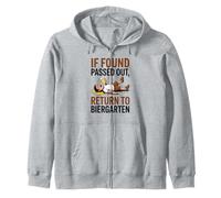 If Found Passed Out Return to Biergarten Oktoberfest Drunk Sweat à Capuche