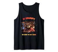 If Grumpy Return to My Cave Funny Bear Randonnée Débardeur