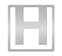 IF Helvetica Marque-page Lettre à clipser H