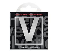 IF Helvetica Marque-page Lettre V à clipser