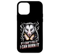 If I Can't Fix It I Can Burn It Funny Opossum Chaos Meme Coque pour iPhone 12 Mini