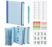 If I Die Binder UK Organiseur de documents important multifonction avec 9 pages dans un étui I Go Missing, 3 autocollants et stylo, classeur When I Die Folder pour l'école, les réunions, les documents