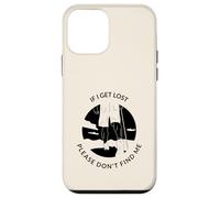 If I Get Lost Please Don't Find Me (Graphique de randonnée) Coque pour iPhone 12 Mini